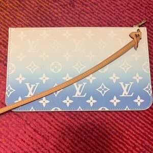 Louis Vuitton Gradient Blue and White Clutch
